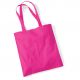 Tote bag, sac shopping coton rose fushia vierge à personnaliser