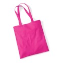 Tote bag, sac shopping coton rose fushia vierge à personnaliser
