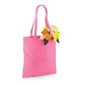Tote bag, sac shopping coton rose vierge, 140 g/m²