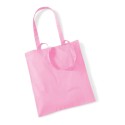 Tote bag, sac shopping coton rose clair