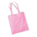 Tote bag, sac shopping coton rose clair vierge à personnaliser