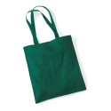 Tote bag, sac shopping coton vert bouteille vierge à personnaliser