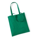 Tote bag, sac shopping coton vert kelly