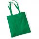 Tote bag, sac shopping coton vert kelly vierge à personnaliser
