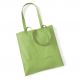 Tote bag, sac shopping coton vert kiwi
