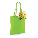Tote bag, sac shopping coton vert citron vierge, 140 g/m²