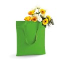 Tote bag, sac shopping coton vert pomme vierge, 140 g/m²