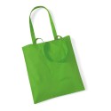 Tote bag, sac shopping coton vert pomme