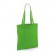Tote bag, sac shopping coton vert pomme vierge à personnaliser