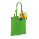 Tote bag, sac shopping coton vert pomme vierge