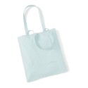 Tote bag, sac shopping coton vert pastel