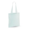 Tote bag, sac shopping coton vert pastel vierge à personnaliser