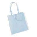 Tote bag, sac shopping coton bleu pastel
