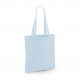 Tote bag, sac shopping coton bleu pastel vierge à personnaliser