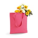 Tote bag, sac shopping coton rose dubarry vierge, 140 g/m²
