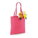 Tote bag, sac shopping coton rose dubarry vierge