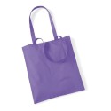 Tote bag, sac shopping coton violet lilas