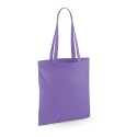 Tote bag, sac shopping coton violet lilas vierge à personnaliser