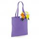 Tote bag, sac shopping coton violet lilas vierge
