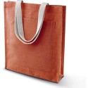 Sac shopping en toile de jute, poche extérieure en coton