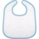 Bavoir éponge bébé, fermeture par scratch, 100% coton 400 g/m²