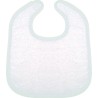 Bavoir éponge bébé, fermeture par scratch, 100% coton 400 g/m²