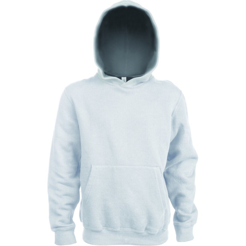 Sweat enfant à capuche contrastée en polycoton, 280 g/m²