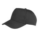 Casquette 5 panels pas cher, fermeture velcro en polycoton