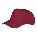 Casquette 5 panels pas cher, fermeture velcro en polycoton