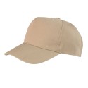 Casquette 5 panels pas cher, fermeture velcro en polycoton