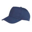 Casquette 5 panels pas cher, fermeture velcro en polycoton