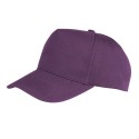 Casquette 5 panels pas cher, fermeture velcro en polycoton