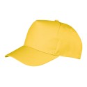 Casquette 5 panels pas cher, fermeture velcro en polycoton