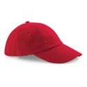 Casquette profil bas en coton drill, visière courte