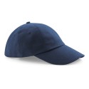 Casquette profil bas en coton drill, visière courte