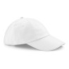 Casquette profil bas en coton drill, visière courte