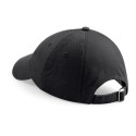 Casquette profil bas en coton drill, visière courte