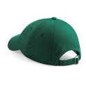 Casquette profil bas en coton drill, visière courte
