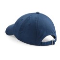 Casquette profil bas en coton drill, visière courte
