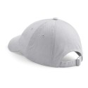 Casquette profil bas en coton drill, visière courte