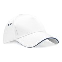 Casquette bicolore 5 panneaux en coton drill