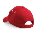 Casquette bicolore 5 panneaux en coton drill