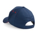Casquette bicolore 5 panneaux en coton drill