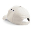 Casquette bicolore 5 panneaux en coton drill