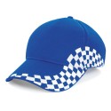 Casquette grand prix avec broderie du drapeau à damier