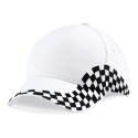 Casquette grand prix avec broderie du drapeau à damier