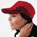 Casquette grand prix avec broderie du drapeau à damier