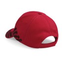 Casquette grand prix avec broderie du drapeau à damier