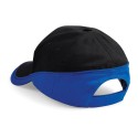 Casquette bicolore 5 panneaux en coton brossé