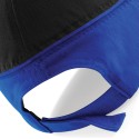 Casquette bicolore 5 panneaux en coton brossé